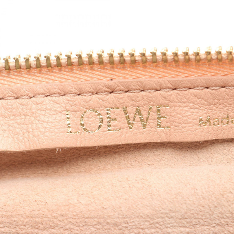 LOEWE 手鐲包單肩斜背包 C912P84X02 皮革粉紅二手女款-3