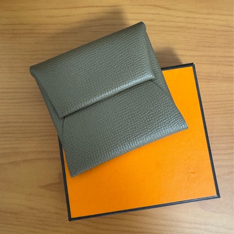 全新 ｜Hermès Bastia 大象灰 零錢包 / 卡包｜附盒