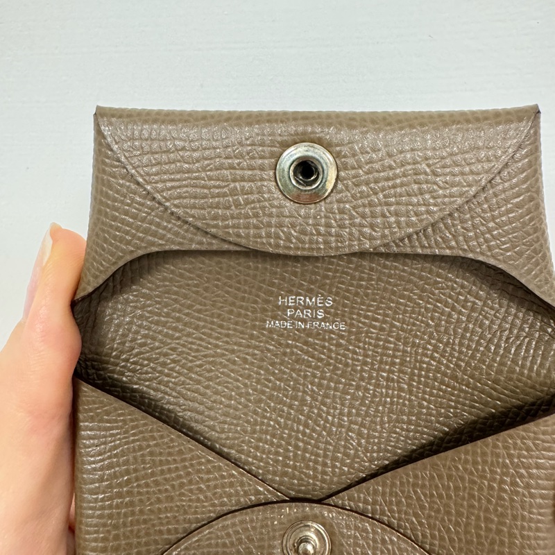 全新 |Hermès Bastia 大象灰 零錢包 / 卡包|附盒-1