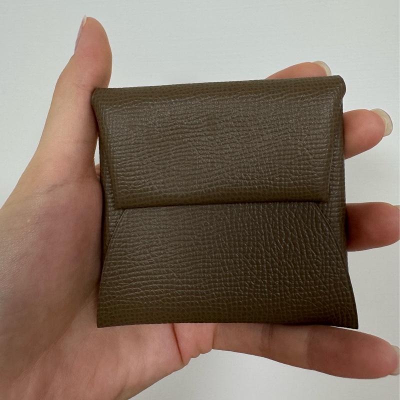 全新 |Hermès Bastia 大象灰 零錢包 / 卡包|附盒-6