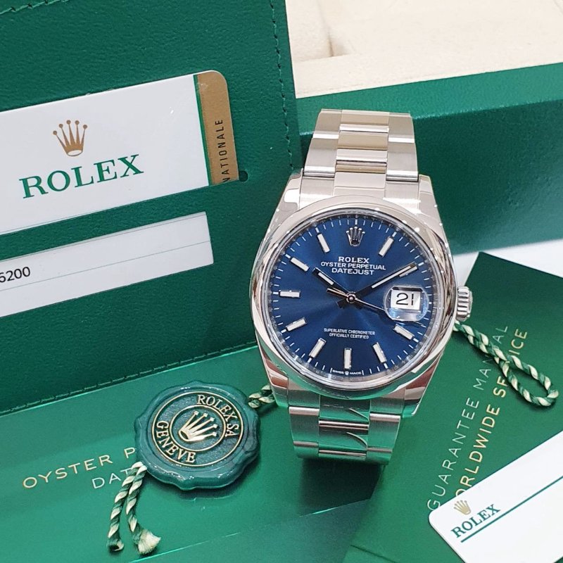 【大眾名錶】ROLEX勞力士 126200 Datejust DJ36 2019/09全配 藍色面盤 大眾名錶G304-3