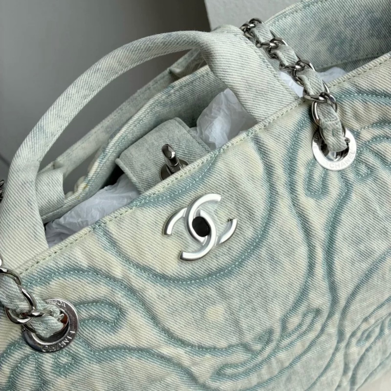 Chanel 21P海浪系列牛仔托特包 tote-3
