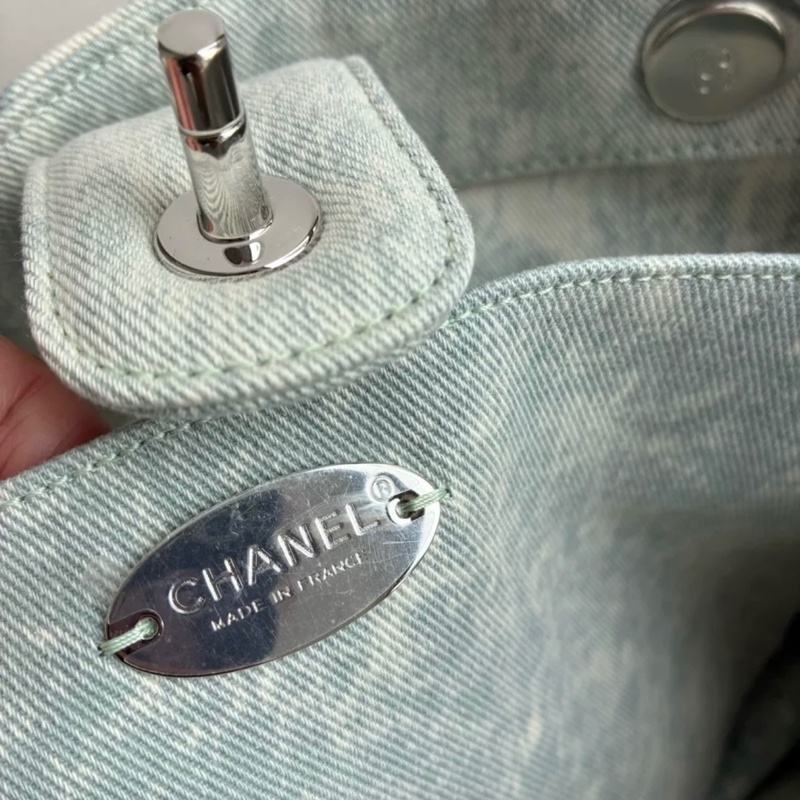 Chanel 21P海浪系列牛仔托特包 tote-5