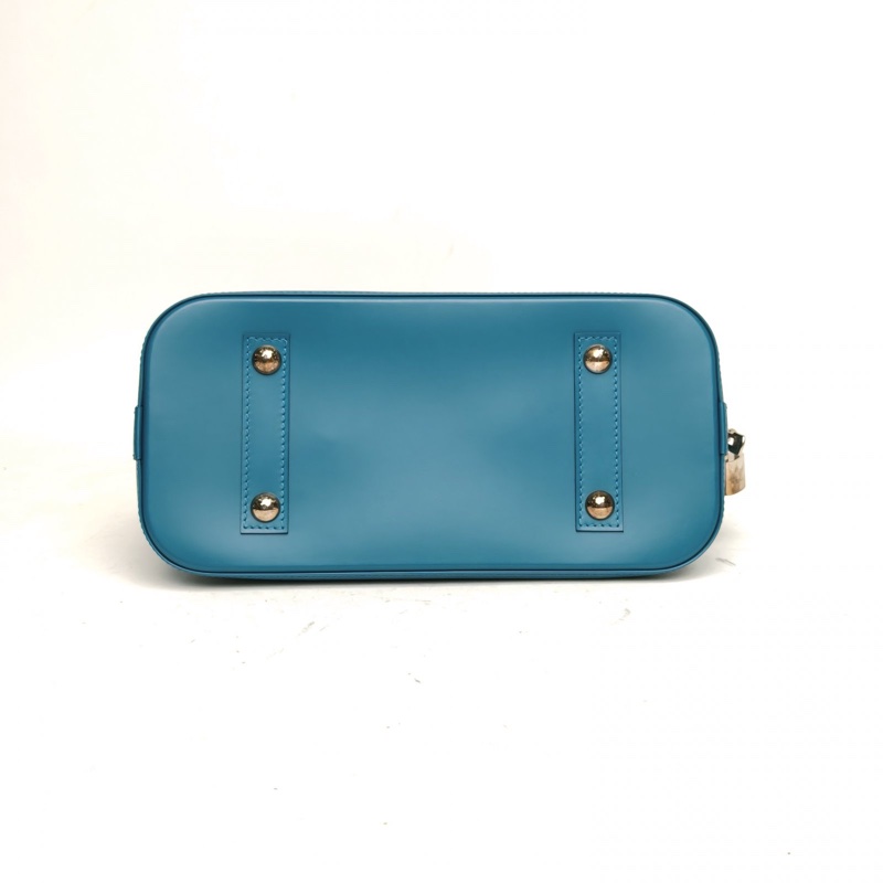 LOUIS VUITTON ALMA貝殼包小號藍色EPI水波紋牛皮肩背包2013-3