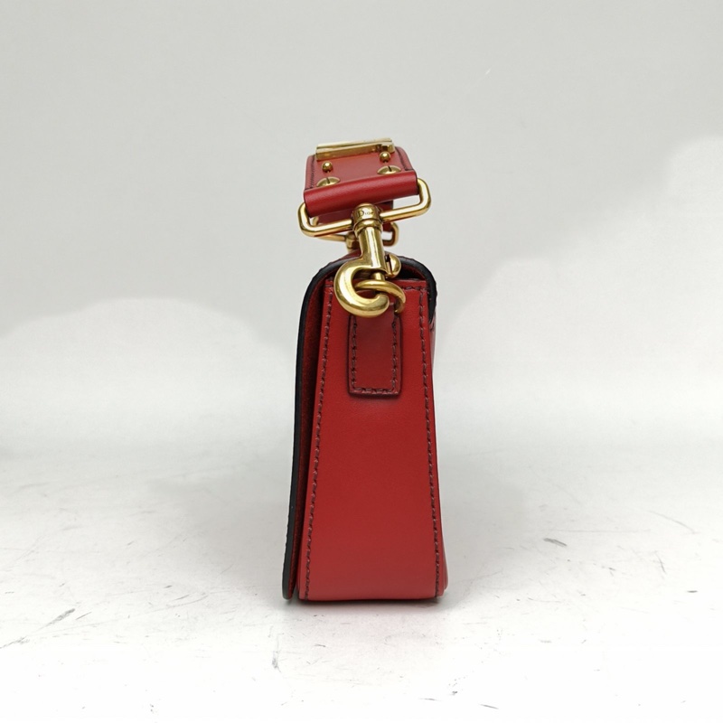 DIOR 紅色牛皮金扣2017JADIOR手提包-1
