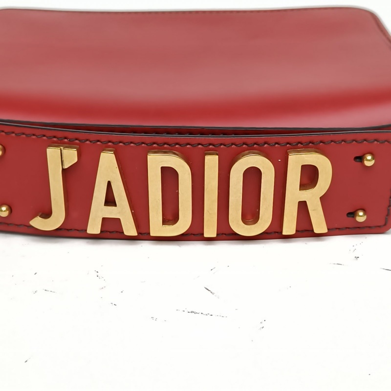 DIOR 紅色牛皮金扣2017JADIOR手提包-4