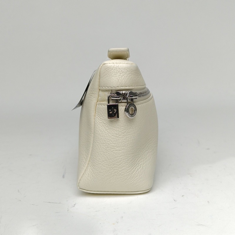 LORO PIANA ExtraPocketL手提包白色牛皮-2
