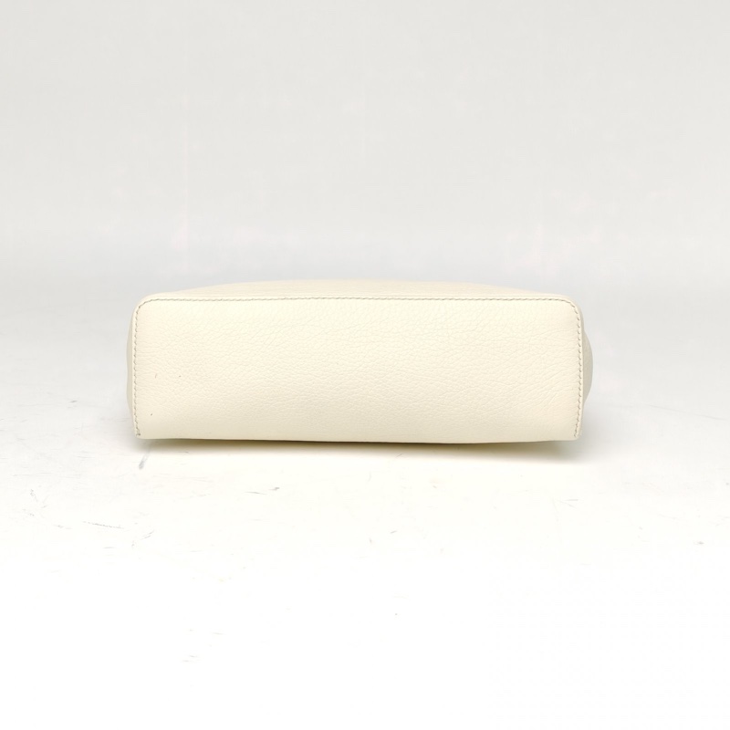LORO PIANA ExtraPocketL手提包白色牛皮-3