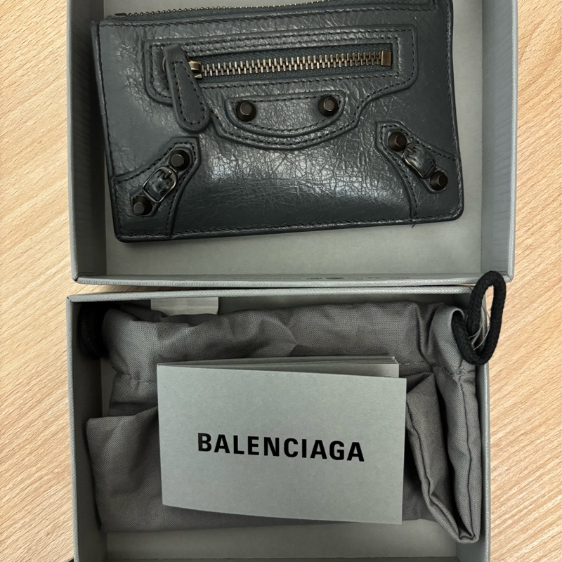 Balenciaga 灰色零錢卡夾-2