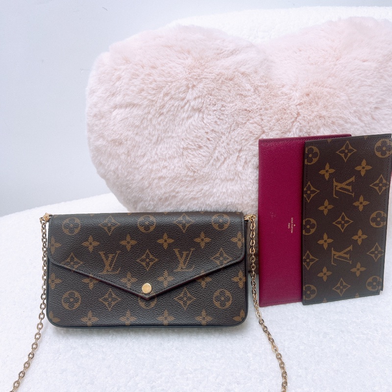 Lv felicie woc 三合一老花鏈條包-0