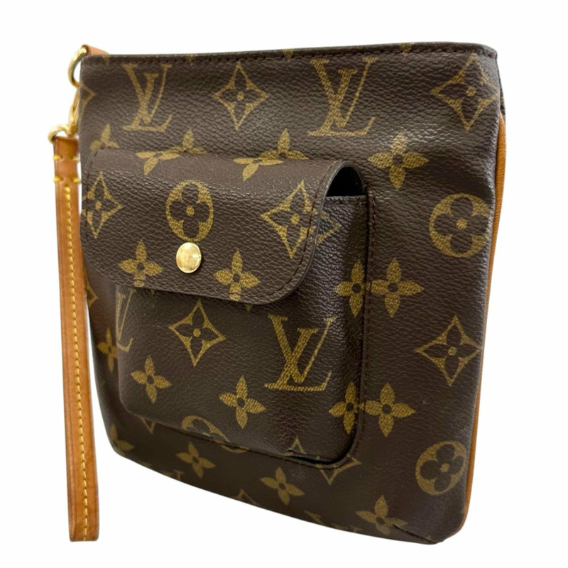 路易威登 Louis Vuitton Partition M51901 單肩包 Monogram 帆布棕色女士手拿包-1