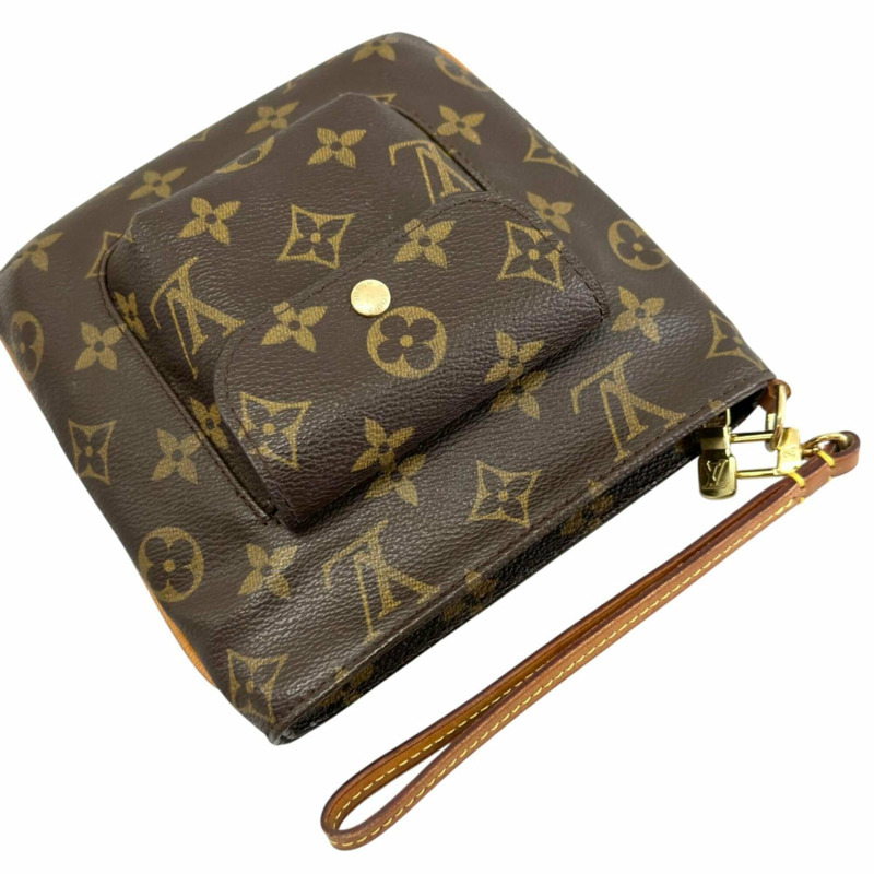 路易威登 Louis Vuitton Partition M51901 單肩包 Monogram 帆布棕色女士手拿包-4