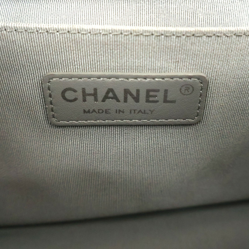黑色 羊皮 Boy25 鍊帶 肩背包【CHANEL 香奈兒】 A67086-6