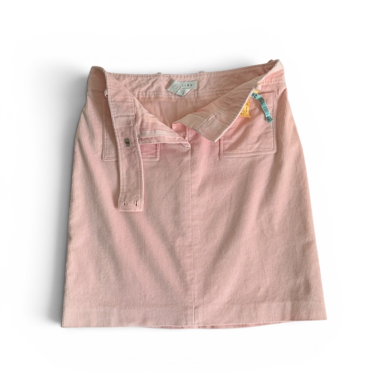 🍒[CELINE】經典法式奢華 燈芯絨混羊絨 A字短裙 size:42/2F260524-1-4