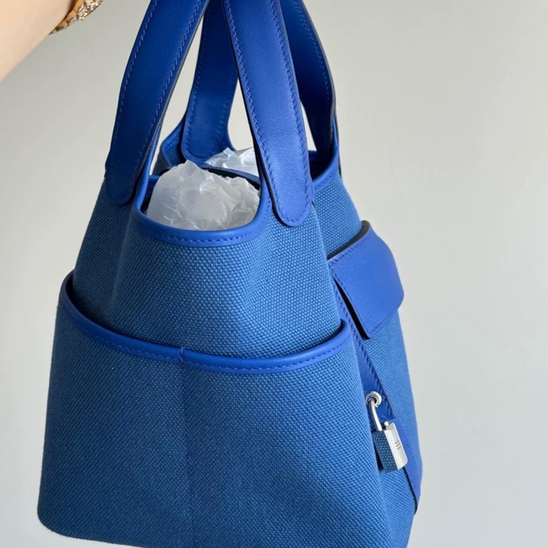 Hermes Picotin18 法国蓝菜篮子cargo帆布-1