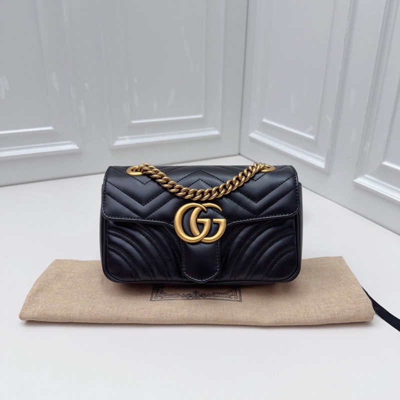 閒置未使用Gucci古馳 黑金馬蒙22-5