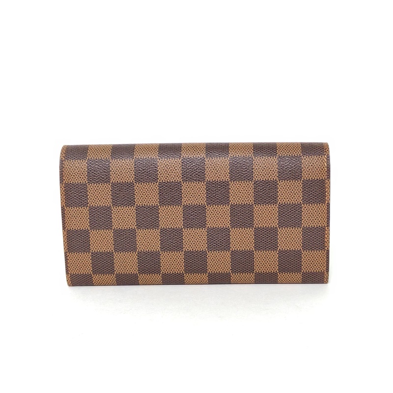 LOUIS VUITTON 棕色棋盤格PVC2010錢包-2