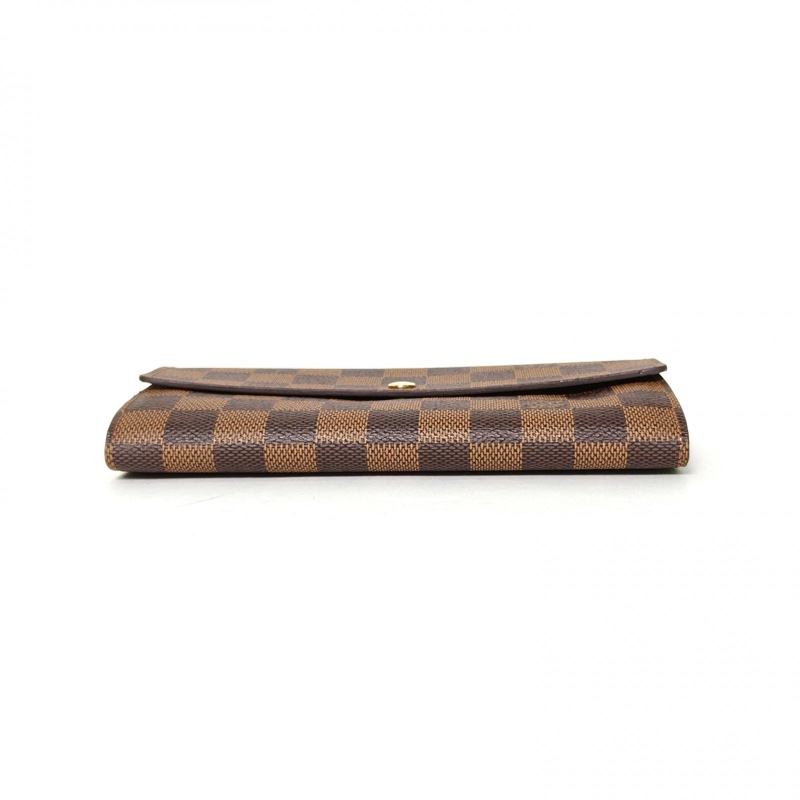 LOUIS VUITTON 棕色棋盤格PVC2010錢包-3