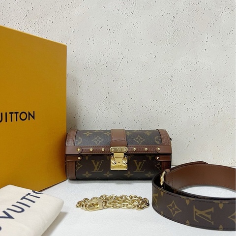 LV papillon trunk 老花巴比龍圓筒
