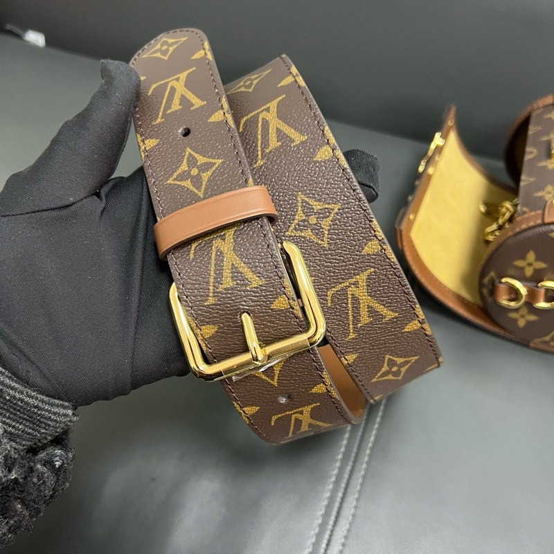 LV papillon trunk 老花巴比龍圓筒-8