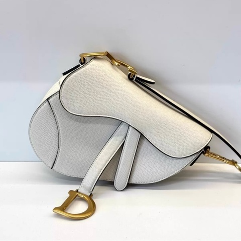 Dior迪奥 Saddle白色马鞍包 small