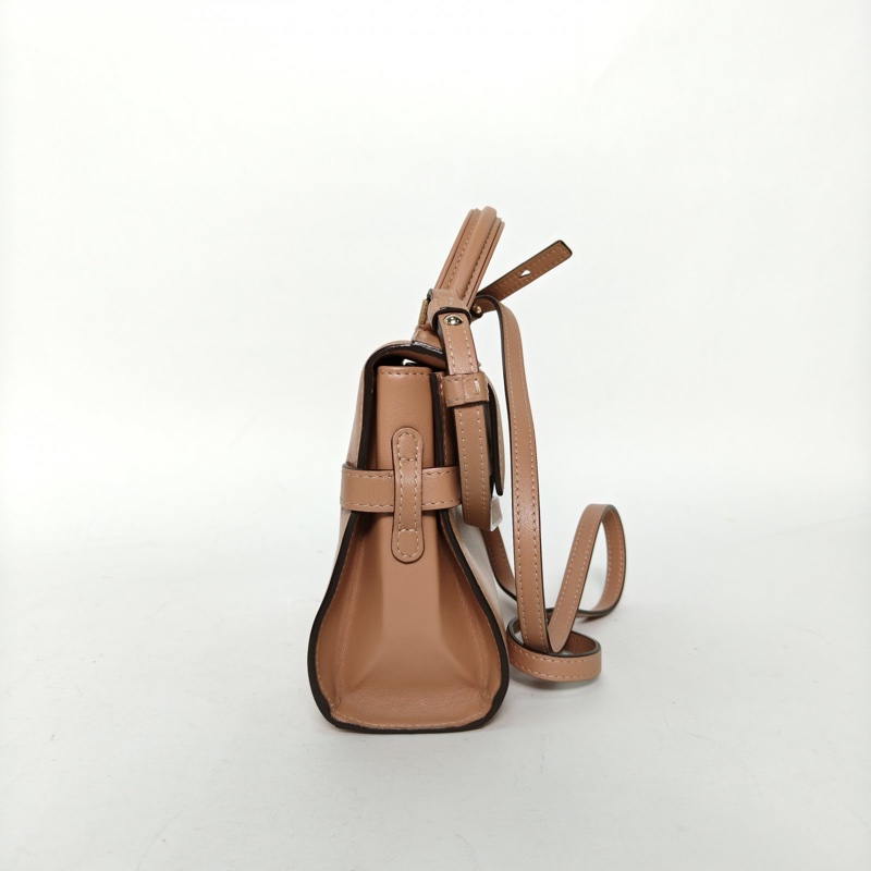 DELVAUX Tempete小號21奶茶色牛皮肩背包-1