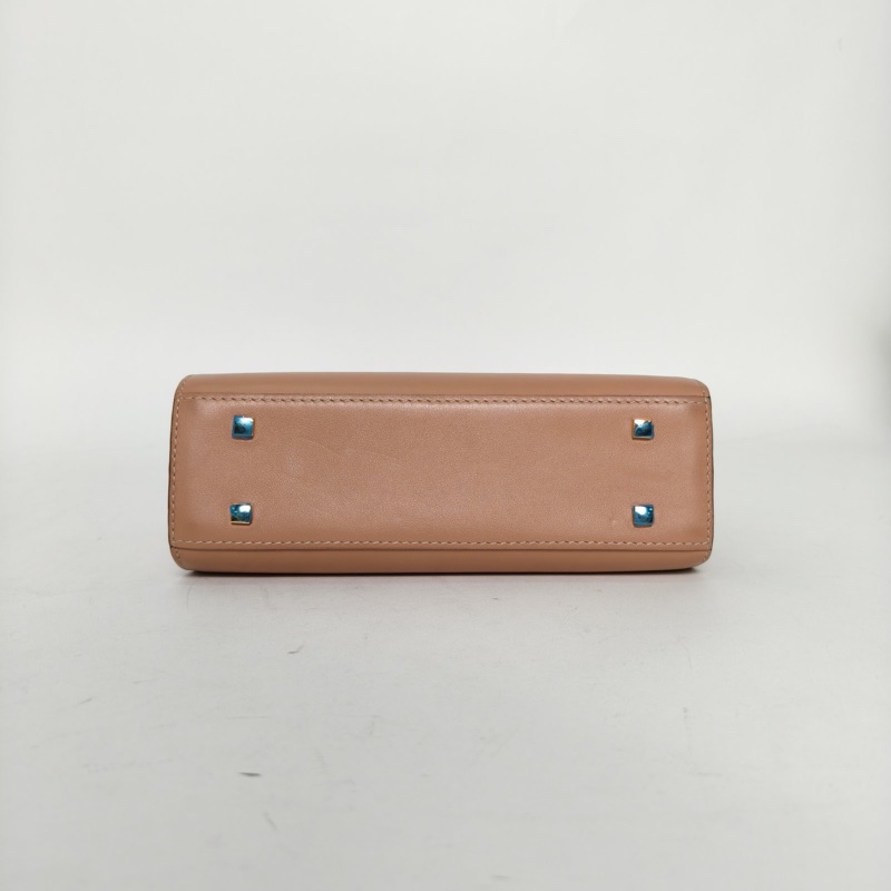 DELVAUX Tempete小號21奶茶色牛皮肩背包-3