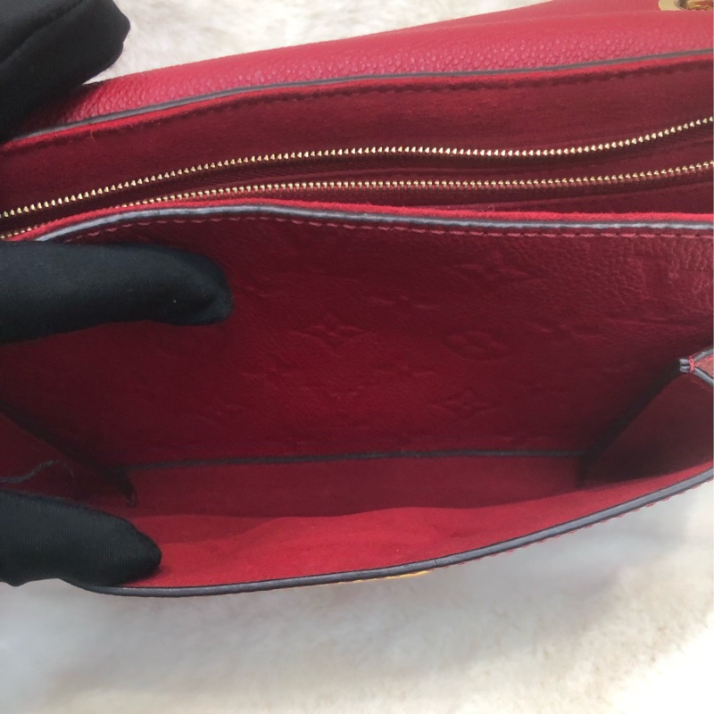 LV Monogram Empreinte Red Vavin PM XC537-22