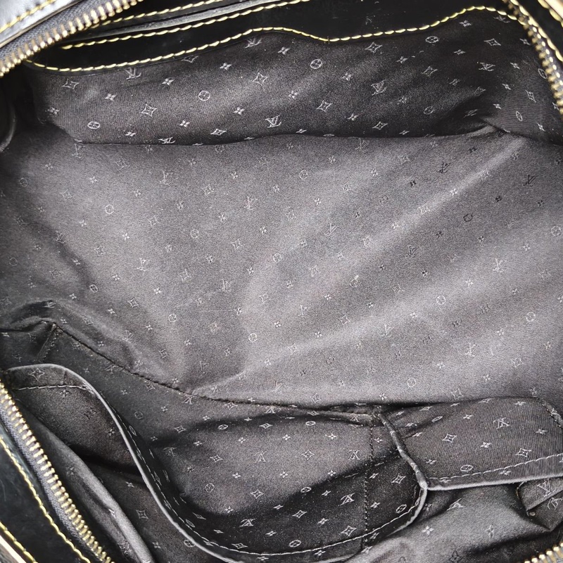 LOUIS VUITTON 黑色山羊皮2009中古蘇哈裏手提包-5