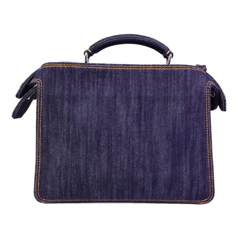 FENDI 牛仔布Peekaboo ISeeU Small手挽肩背兩用袋-1
