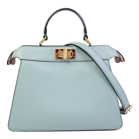 FENDI 牛皮皮革Peekaboo Small手挽肩背兩用袋