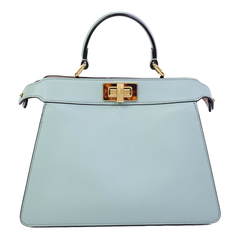 FENDI 牛皮皮革Peekaboo Small手挽肩背兩用袋-1