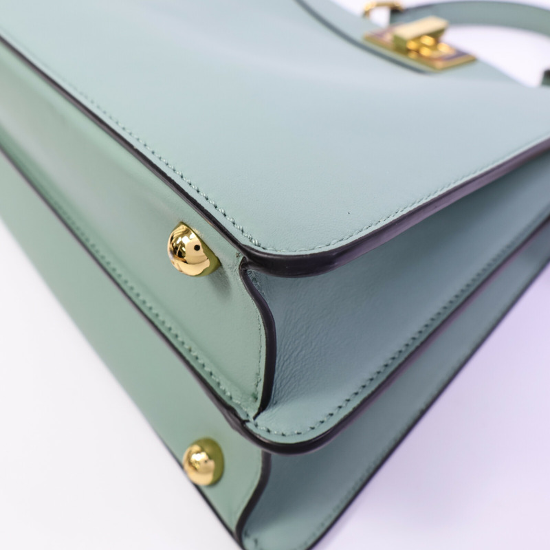 FENDI 牛皮皮革Peekaboo Small手挽肩背兩用袋-11