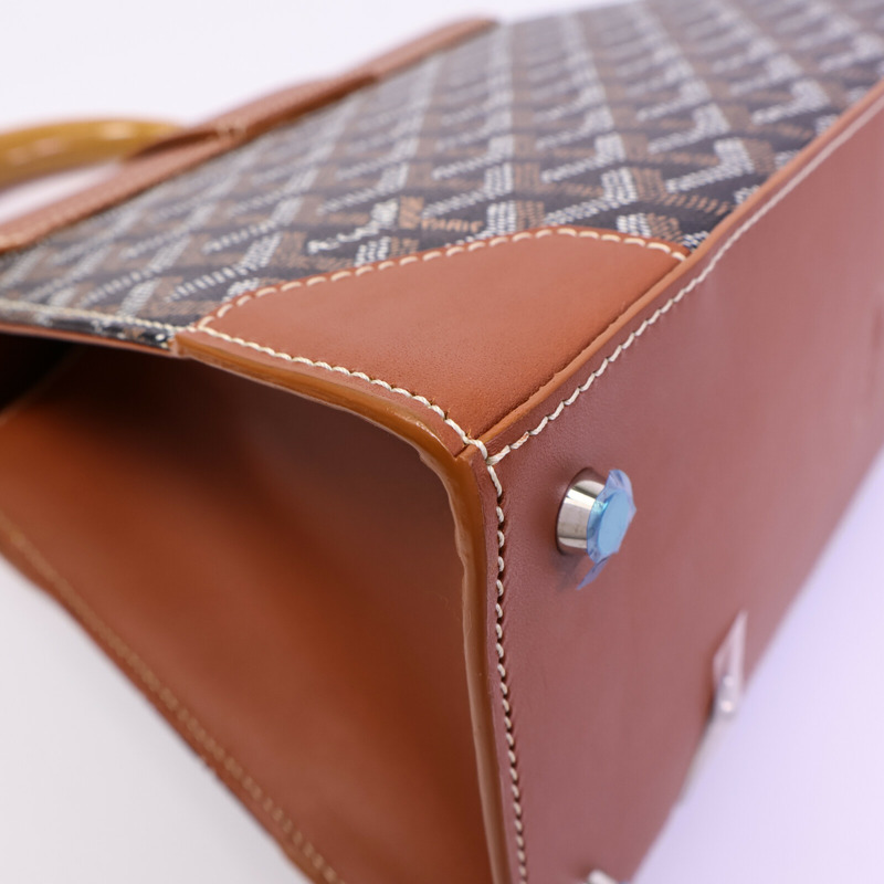 GOYARD 塗層帆布Saigon Structured PM手挽袋-12