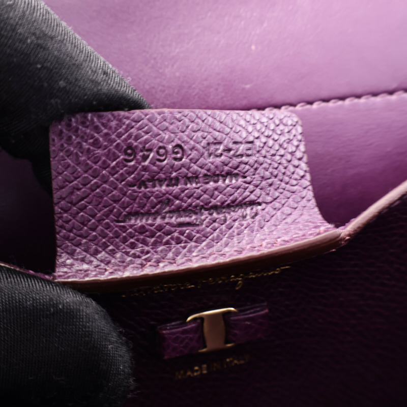 Salvatore Ferragamo 牛皮皮革Vara Ribbon手挽肩背兩用袋-7