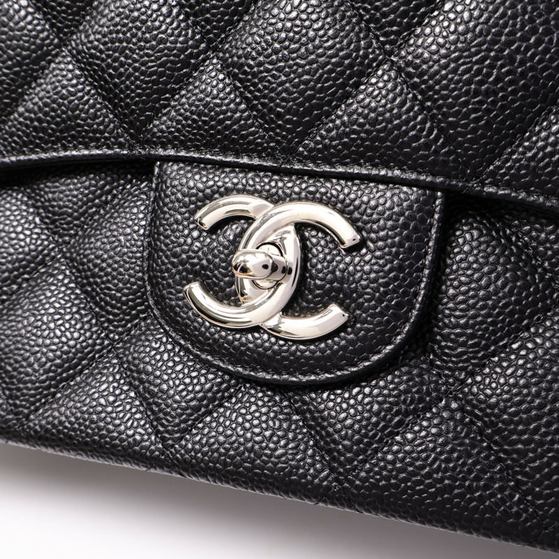CHANEL 牛皮皮革Maxi Classic鏈帶肩背袋-6