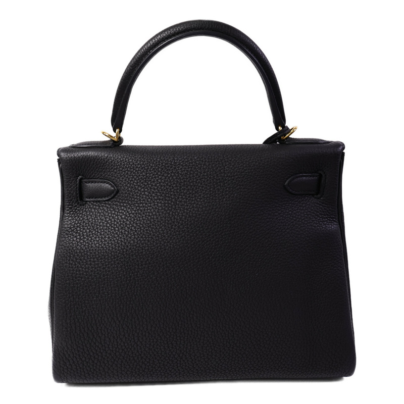 HERMES Clemence皮革Kelly 28手挽肩背兩用袋Plomb-1