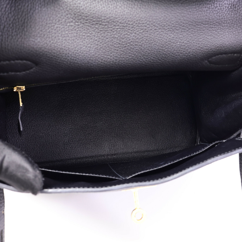 HERMES Clemence皮革Kelly 28手挽肩背兩用袋Plomb-4