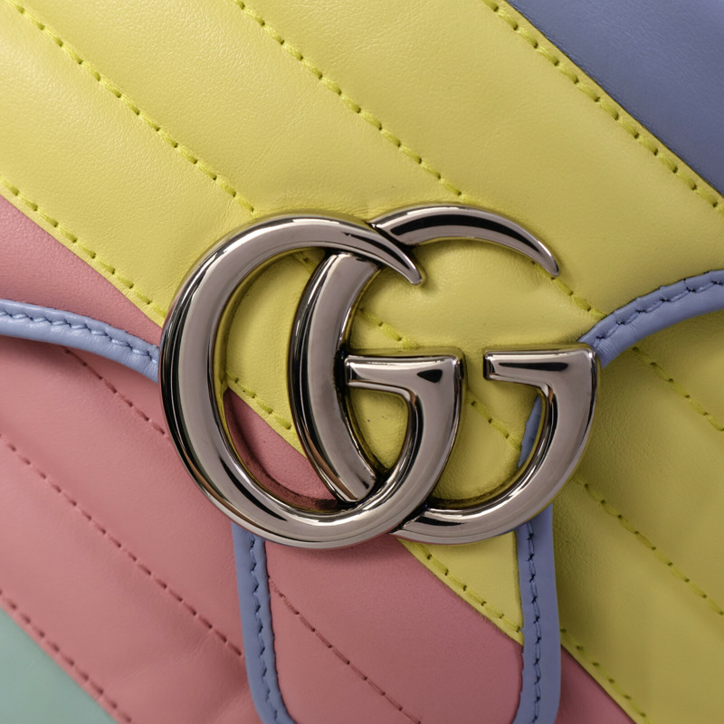 GUCCI 牛皮皮革GG Marmont肩背袋-6