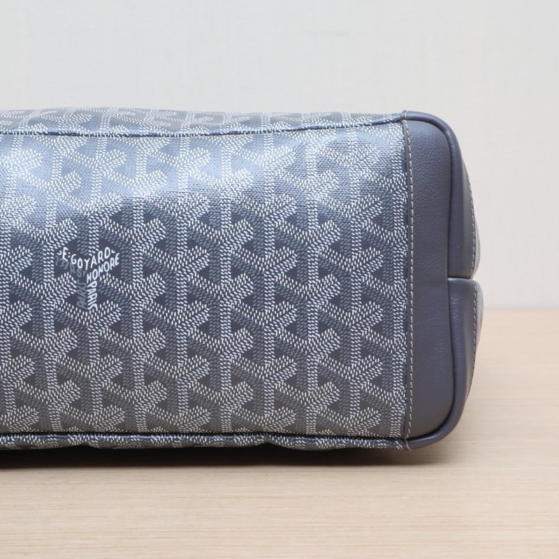 GOYARD Artois拉鏈購物袋Tote小號灰色PVC肩背包-3