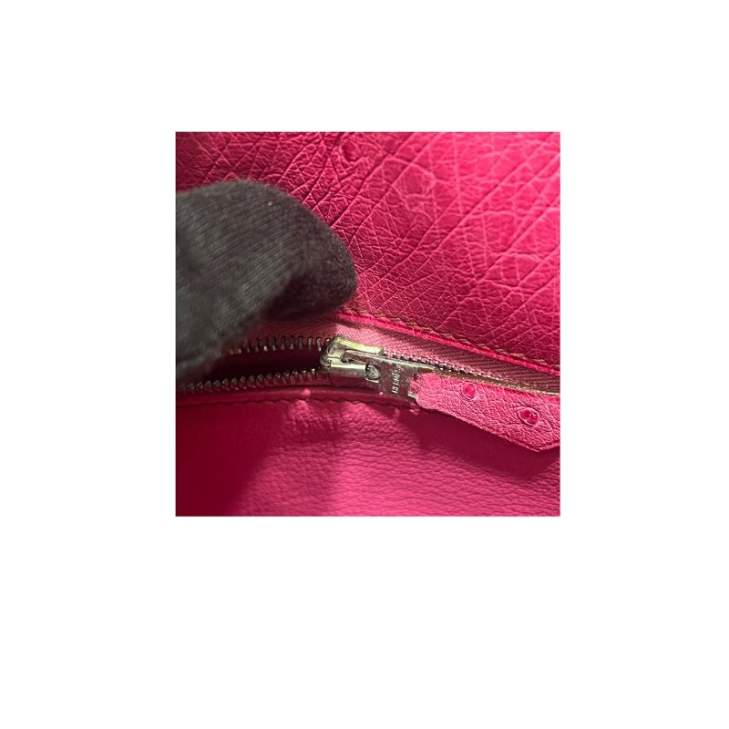 【美收精品】HERMES Kelly35 鴕鳥皮手提包 5-454-16