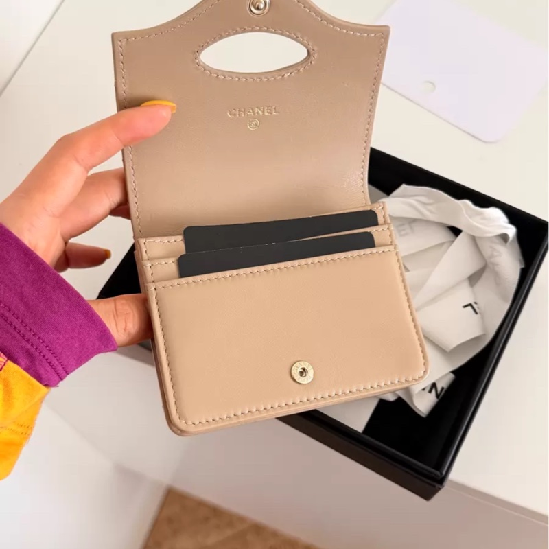 Chanel米金31bag新款厚版零钱包/卡包-3