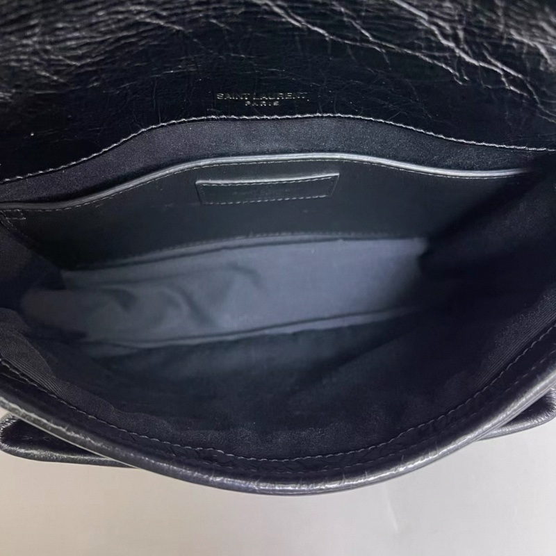 YSL聖羅蘭 Niki小號黑色銀鏈郵差包-7