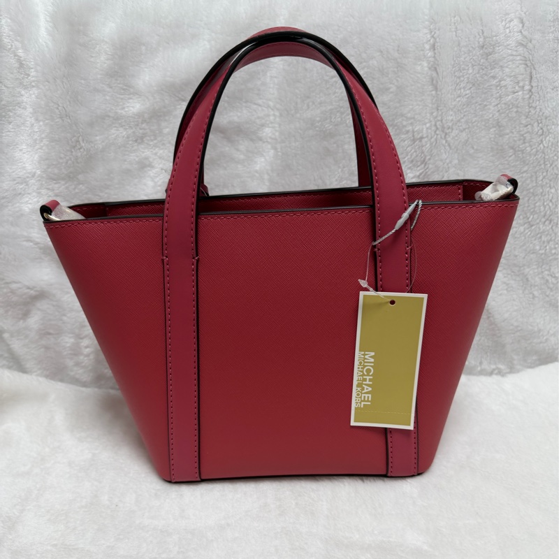 ▫️全新閒置品▫️MK手提兩用包 玫瑰紅包包-8