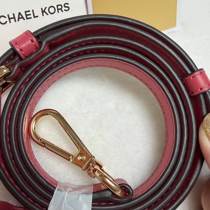 ▫️全新閒置品▫️MK手提兩用包 玫瑰紅包包-39