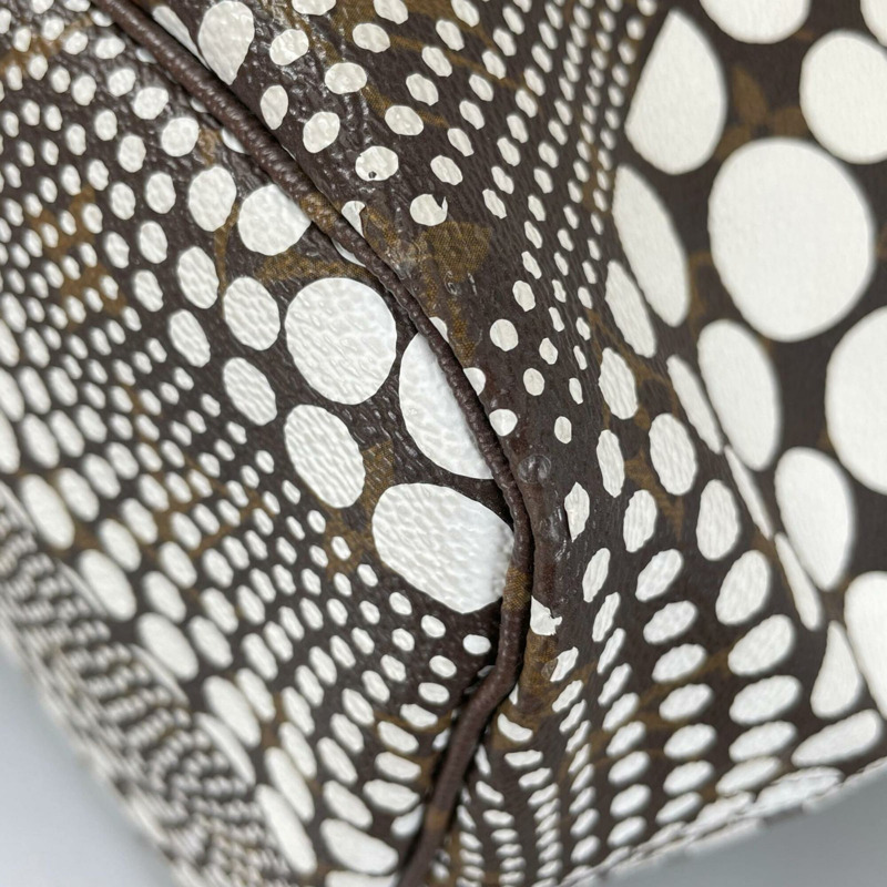 路易威登 Neverfull MM M40684 手提包,Damier Azur 帆布,白色,女士,草間彌生聯名款-5