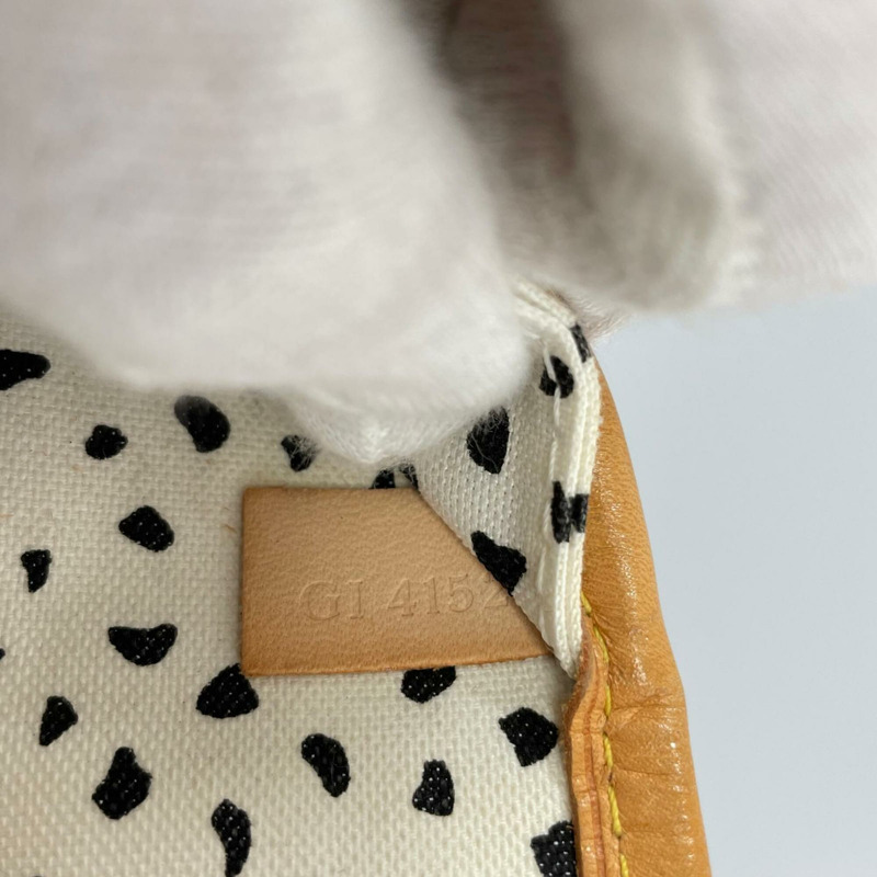 路易威登 Neverfull MM M40684 手提包,Damier Azur 帆布,白色,女士,草間彌生聯名款-10
