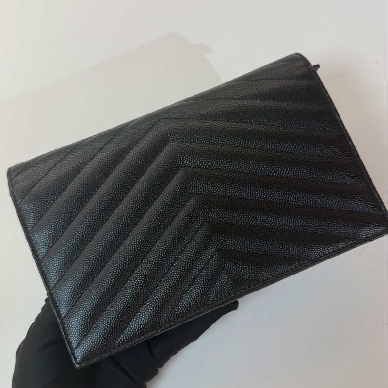 YSL|經典款WOC 黑金-3