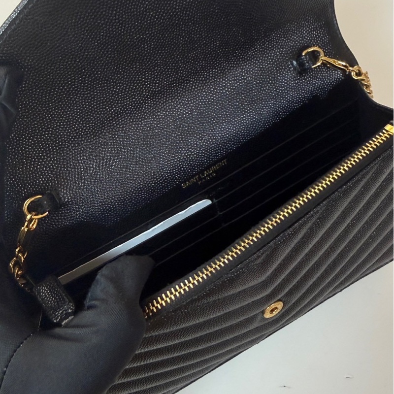 YSL|經典款WOC 黑金-7
