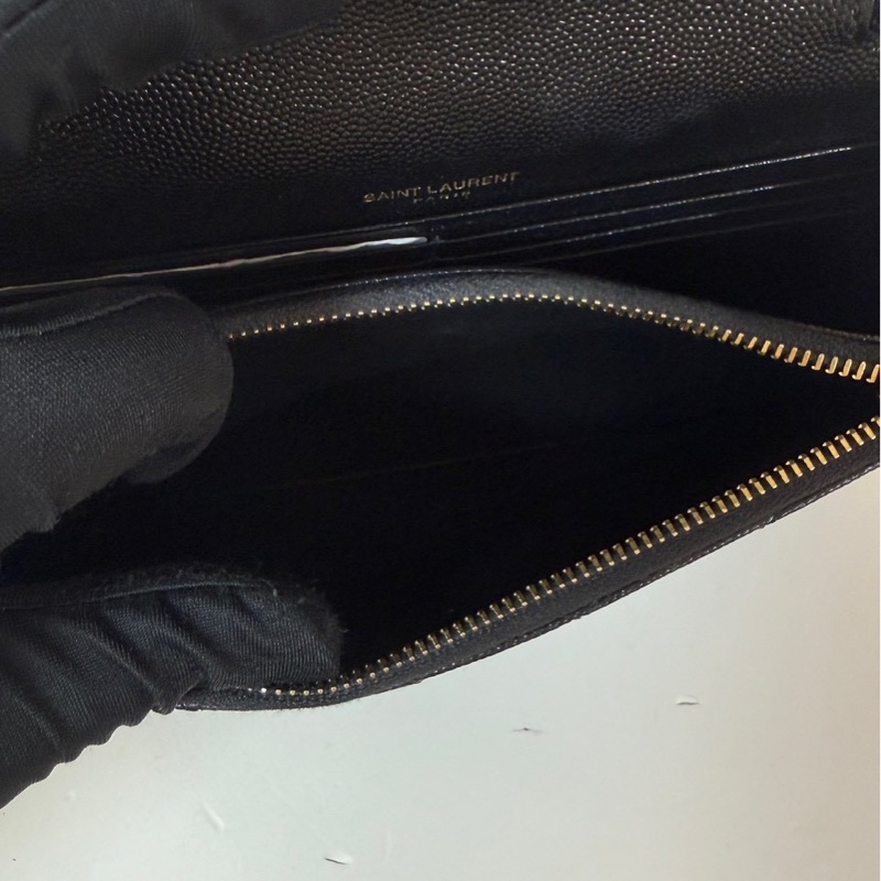YSL|經典款WOC 黑金-9
